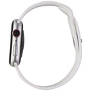 Apple Watch Series 6 (GPS + LTE) - 44mm Silver Aluminum/White Sport Band (A2294)