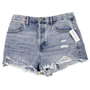 PacSun Vintage High Rise Jean Shorts - Size 30 - Ripped Blue