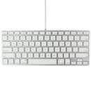 Apple Wired USB 78-Key Keyboard for Mac OS - Silver/White (A1242/MB869LL/A)