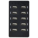 Sabrent 60W 10-Port Desktop USB Rapid Charger - Black