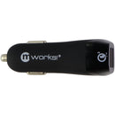 mWorks! mPOWER! QC 3.0 Dual Port USB Universal Car Charger - Black