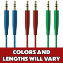 Generic 3.5mm to 3.5mm Short Aux Cables Under 4-foot - Mixed Color/Style/Length