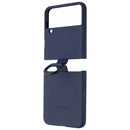 Samsung Silicone Cover with Ring for Samsung Galaxy Z Flip4 - Navy
