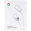 Official Google Pixel USB-C Earbuds with Remote and Microphone - White (G019A)