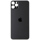 Repair Part - Back Glass Panel for Apple iPhone 11 Pro Max - Black with Logo