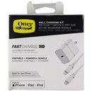 OtterBox Fast 20W Wall Charger and 3-Foot USB-C to 8-pin Cable - Cloud Dust