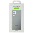Samsung Leather Cover Case for Samsung Galaxy S22 Ultra - Light Gray