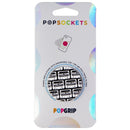 PopSockets PopGrip Stand and Grip with Swappable Top - Black/White Tapes