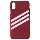 Adidas 3-Stripes Snap Case for Apple iPhone Xs/X - Maroon Red