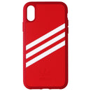 Adidas 3-Strips Snap Case for Apple iPhone XR Smartphones - Red/White Stripe