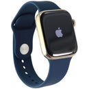 Apple Watch Series 7 (GPS + LTE) A2477 (45mm) Stainless Gold/Blue Sp Band