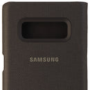 Samsung LED Wallet Cover Hardshell Folio Case for Galaxy Note 8 - Black