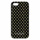 Isaac Mizrahi Dual Layer Case for iPhone 5/5S/SE - Black and Gold - Polka dots