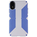 Speck Presidio Grip Series Case for iPhone XR - Microchip Gray/Ballpoint Blue