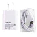 Samsung Super Fast Charging 25W USB Type-C Wall Charger & USB-C Cable - White