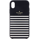 Kate Spade Soft Touch Case for Apple iPhone XR - Feeder Stripe Black/Cream