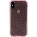 Speck Presidio Clear + Glitter Case for iPhone Xs / X - Bella Pink / Glitter