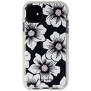 Kate Spade Defensive Hardshell Case for Apple iPhone 11 - White Hollyhock/Clear