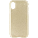 Speck Presidio Clear + Glitter Case for Apple iPhone XS & X - Clear/Gold Glitter