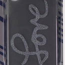 Rebecca Minkoff Be More Transparent Case for Apple iPhone Xs / X - Smoke/Glitter