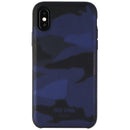 Jack Spade Co-mold Inlay Case for iPhone Xs/X - Shadow Camo Blue Leather