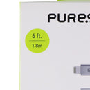 PureGear Braided MFI to USB-C 6ft. Charging Cable - Metallic Space Gray