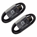 2x Samsung (EP-DG950CBE) Fast Charge & Sync Cables for USB-C Devices - Black