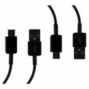 2x Samsung (EP-DG950CBE) Fast Charge & Sync Cables for USB-C Devices - Black