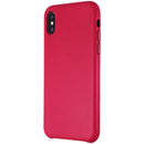 Apple Official Leather Case for Apple iPhone X Smartphones - Pink Fuchsia