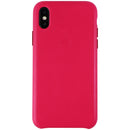 Apple Official Leather Case for Apple iPhone X Smartphones - Pink Fuchsia