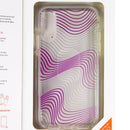 ZAGG Victoria Hybrid Case for Apple iPhone Xs/X - Clear / Purple Fabric Waves