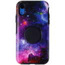 Otter + Pop Symmetry Series Phone Case for iPhone XR - Blue Nebula