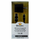 Qmadix 1-Amp USB Wall Charger with 6 Foot Micro-USB Flat Cable - Black