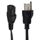 6-ft Volex 125V/10A Power Supply Cable (V1625 E62405SP) - Black