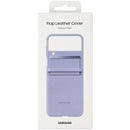 Samsung Flap Leather Cover Luxury Case for Galaxy Z Flip4 - Serene Purple