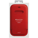 Apple Leather Sleeve case for MagSafe for iPhone 12 Mini - (Product) RED