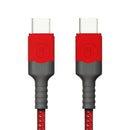 UBREAKIFIX (10-Ft) Durability Series USB-C to USB-C Braided Cable - Red