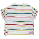 Old Navy Striped Crewneck T-Shirt - Multi-Colored / White (Size: 3X)