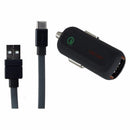 Ventev Dashport Mini Quick Charge 2.0 Car Charger with USB-C Cable - Gray