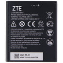 ZTE Li-ion Rechargeable 2650mAh 3.8V Battery - Black (Li3826T43P4h705949)