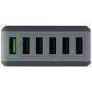 Ventev 10.2-AMP QC 3.0 (6-Port) Rapid USB Charging Hub RQ600 - Gray
