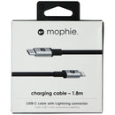 Mophie Fast Charge USB-C to 8-Pin Cable (6FT) - Black
