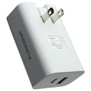 PureGear LightSpeed 30W Dual USB-A/USB-C Port Wall Charger - White