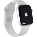 Apple Watch Series 6 (GPS Only) - 44mm Silver Aluminum/White Sport Band (A2292)