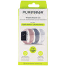 PureGear Watch Band Set for Apple Watch 38/40/41mm - White/Pink/Gray