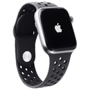 The Apple Watch Nike+ Series 4 (44mm) A1976 Gray AL w/ Black Sport Loop Band