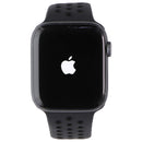 The Apple Watch Nike+ Series 4 (44mm) A1976 Gray AL w/ Black Sport Loop Band