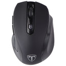 HOTWEEMS Wireless D-09 5-Level Computer Mouse USB Cordless Mouse - Stormy Black