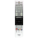 Toshiba OEM CT-90428 TV Remote with Netflix and Internet Controls - Silver/Black