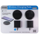 ubiolabs (6Ft) 10W Wireless Charging Pad with Wall Adapter (Pack of 2) - Black